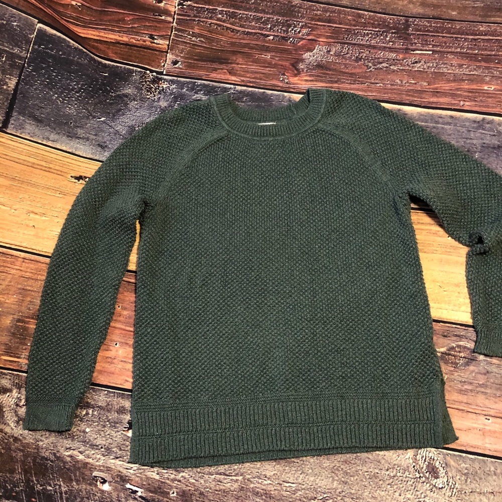 Old Navy sweater, sz Lg, olive faded emerald green